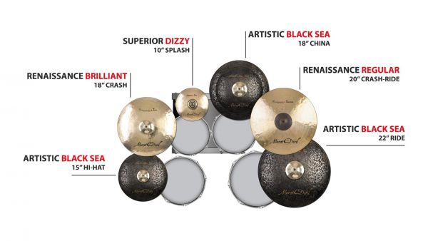 通販サイト通販 Murat Diril Cymbals Rock China 18 - 楽器/器材